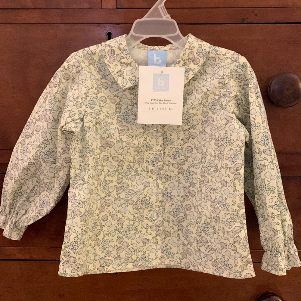 Bella Bliss long sleeve floral blouse